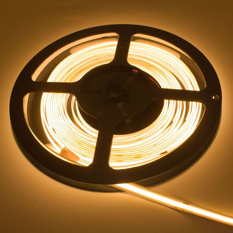2700K-6500K 12V LED COB Strip 24V تراشه های با چگالی بالا دکوراسیون داخلی منزل