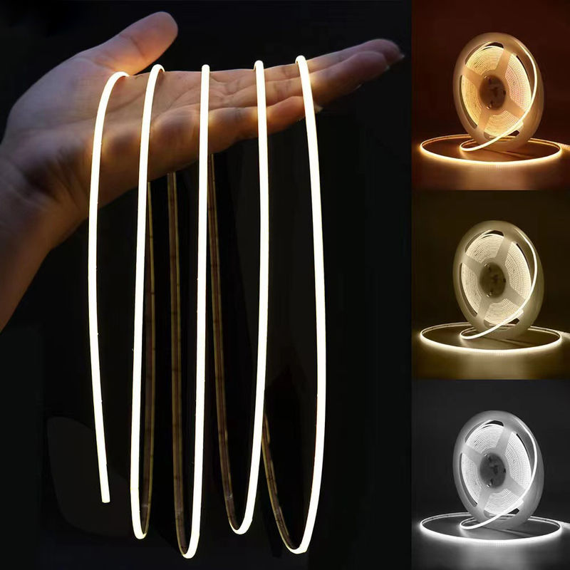 2700K-6500K 12V LED COB Strip 24V تراشه های با چگالی بالا دکوراسیون داخلی منزل