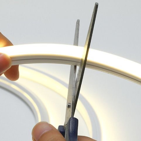 واحد برش کوتاه DC 12 ولت LED نور نواری نئون 9 وات 6X12 میلی متری چراغ های نئون LED انعطاف پذیر سیلیکونی خالص