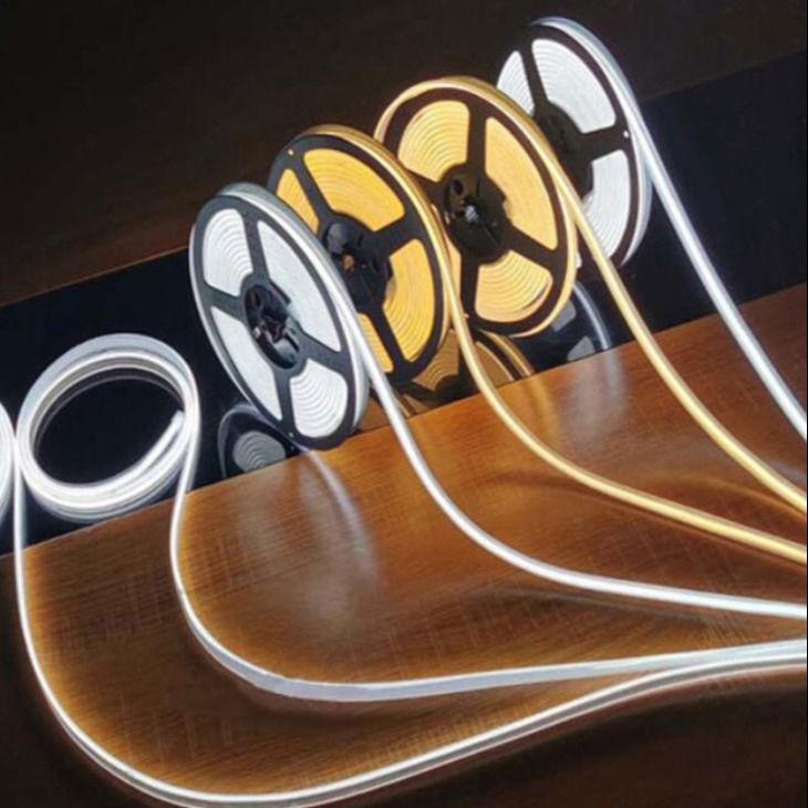 2 رنگ 2700-6500K نوار LED COB کم نور 12 ولت 10 وات روشنایی بالا
