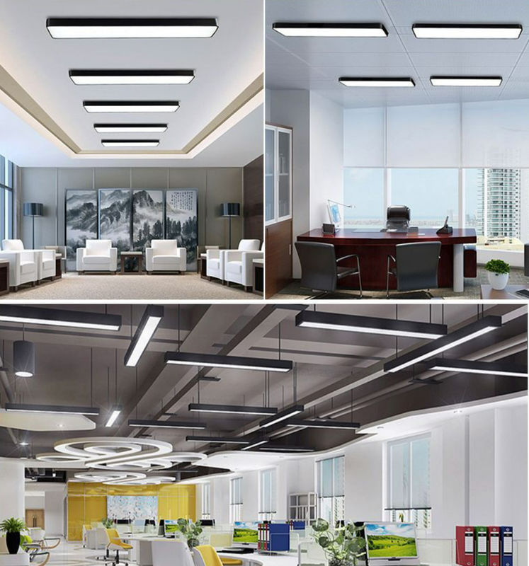 AC110-265V چراغ آویز خطی LED روشنایی بالا 35W 6500K رنگ سفید