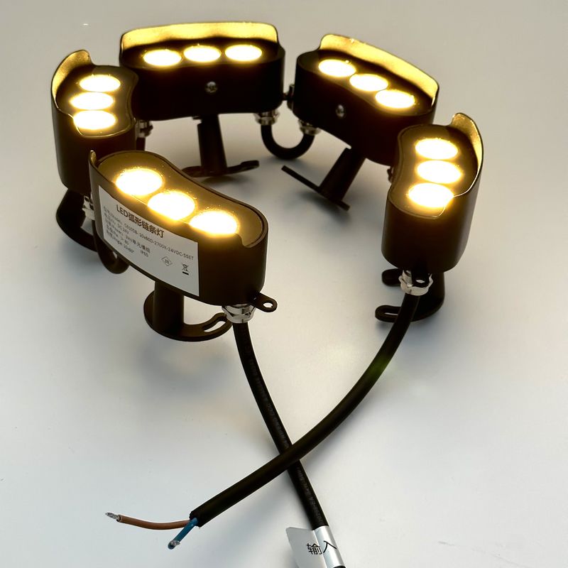تغییر رنگ LED وال واشر چراغ قابل اتصال 24 ولت 3 LED