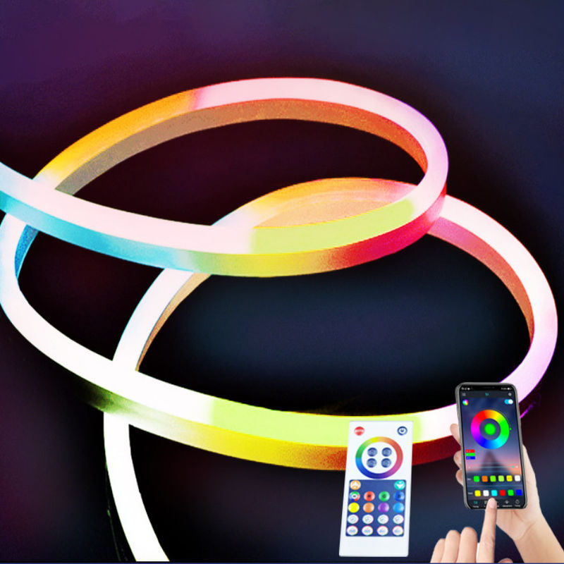 Monster 5m Smart Silicone Neon Strip Light Indoor Outdoor Bar Home Decor 12V