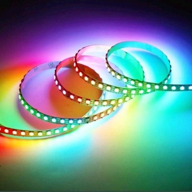 300LEDs 12V فلکسیبل فلت ال ای دی نوار نور ماوراء بنفش SMD5050 16.4 فوت/5 متر برای رنگ آمیزی بدن در مهمانی های داخلی