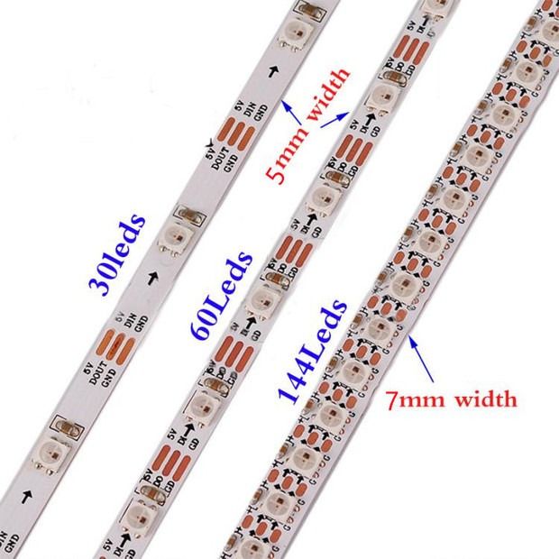 300LEDs 12V فلکسیبل فلت ال ای دی نوار نور ماوراء بنفش SMD5050 16.4 فوت/5 متر برای رنگ آمیزی بدن در مهمانی های داخلی