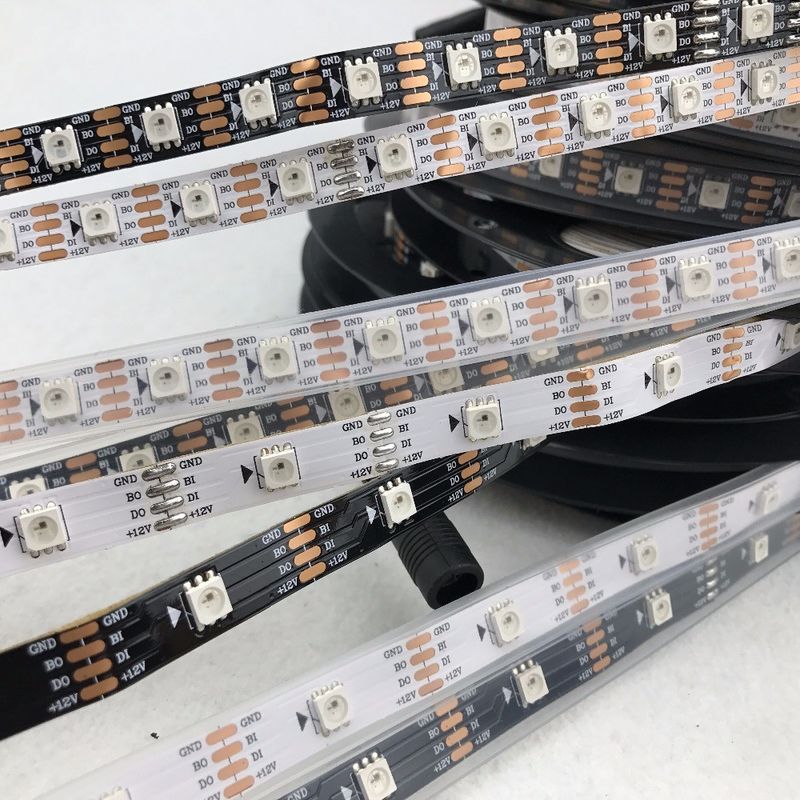 6 وات 8 وات 10 وات 12 وات 12 ولت چراغ نوار LED انعطاف پذیر SMD 5050 RGB چند رنگ 300 LED