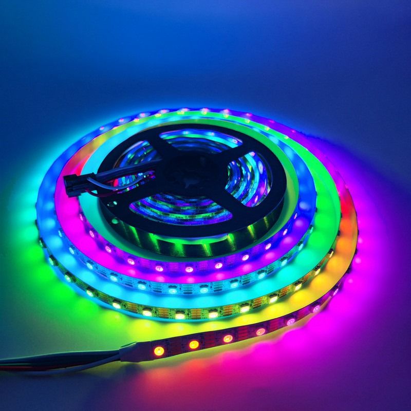 6 وات 8 وات 10 وات 12 وات 12 ولت چراغ نوار LED انعطاف پذیر SMD 5050 RGB چند رنگ 300 LED